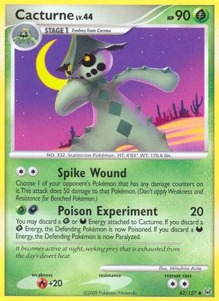 Cacturne (42/127) [Platinum] Reverse Holofoil - Uncommon