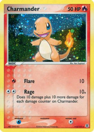 Charmander (113/112) [FireRed & LeafGreen] Holofoil - Secret Rare