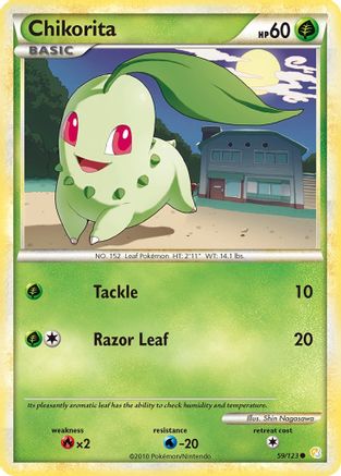 Chikorita (059/123) [HeartGold SoulSilver] Normal - Common