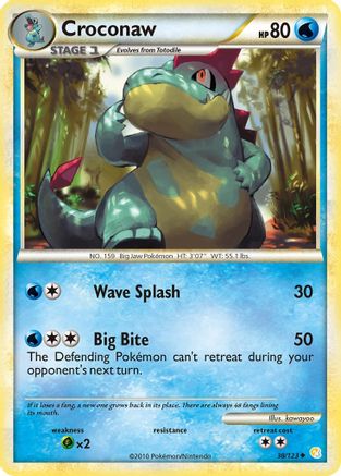 Croconaw (038/123) [HeartGold SoulSilver] Normal - Uncommon