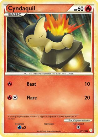 Cyndaquil (061/123) [HeartGold SoulSilver] Normal - Common