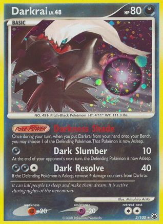 Darkrai (3/100) [Majestic Dawn] Holofoil - Holo Rare