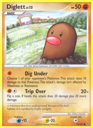 Diglett (072/127) [Platinum] Reverse Holofoil - Common