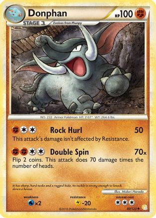 Donphan (040/123) [HeartGold SoulSilver] Normal - Uncommon