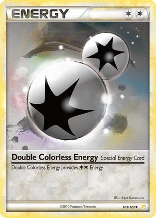 Double Colorless Energy (103/123) [HeartGold SoulSilver] Normal - Uncommon