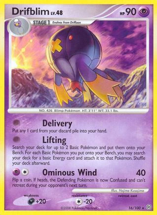 Drifblim (16/100) [Stormfront] Reverse Holofoil - Rare