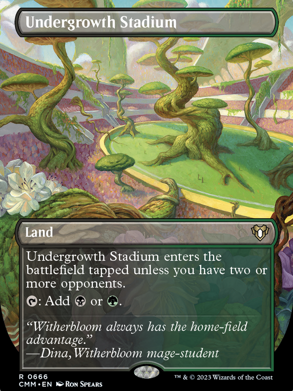 Undergrowth Stadium (Borderless) (CMM-666) - Commander Masters Foil