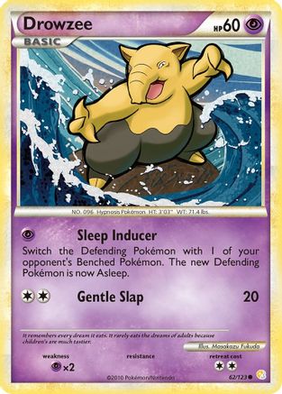 Drowzee (062/123) [HeartGold SoulSilver] Reverse Holofoil - Common
