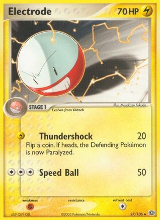 Electrode (27/106) [Emerald] Reverse Holofoil - Uncommon