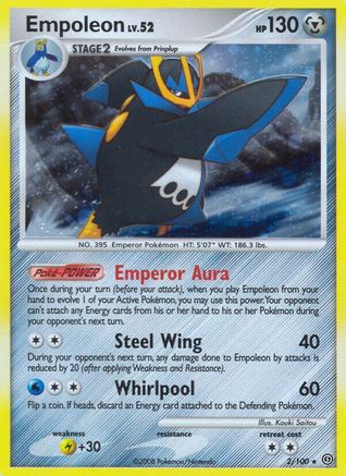 Empoleon (2/100) [Stormfront] Holofoil - Holo Rare
