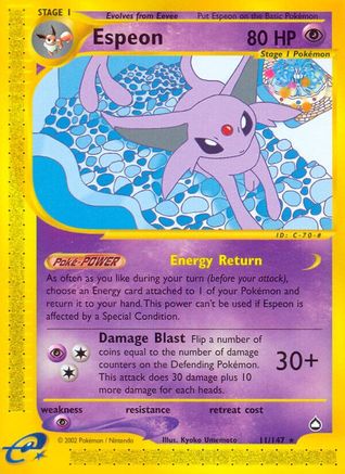 Espeon (11/147) [Aquapolis] Normal - Rare