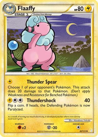 Flaaffy (042/123) [HeartGold SoulSilver] Reverse Holofoil - Uncommon