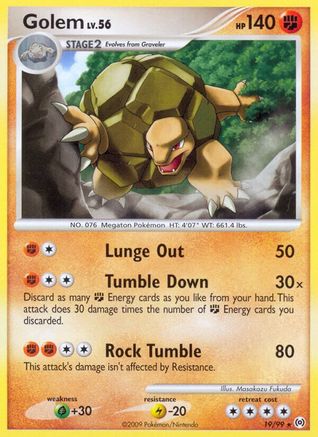 Golem (19/99) [Arceus] Reverse Holofoil - Rare