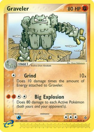 Graveler (29/097) [Dragon] Reverse Holofoil - Uncommon