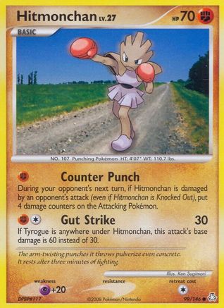 Hitmonchan (99/146) [Legends Awakened] Reverse Holofoil - Common