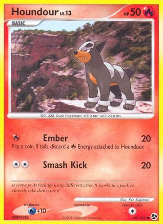 Houndour (069/106) [Great Encounters] Reverse Holofoil - Common
