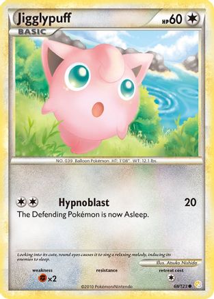 Jigglypuff (068/123) [HeartGold SoulSilver] Reverse Holofoil - Common