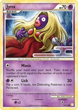 Jynx (069/123) [HeartGold SoulSilver] Reverse Holofoil - Common