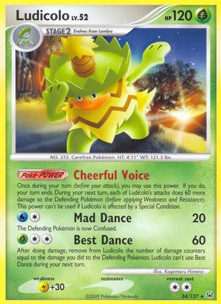 Ludicolo (34/127) [Platinum] Normal - Rare