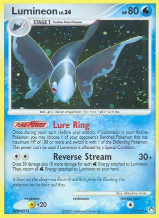 Lumineon (11/123) [Mysterious Treasures] Reverse Holofoil - Holo Rare