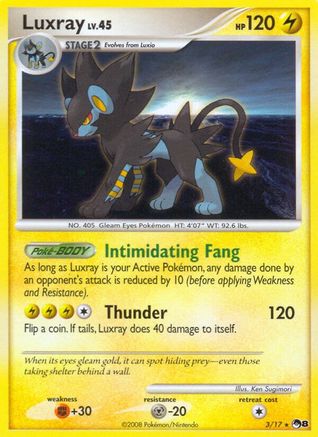 Luxray (3/17) [POP Series 8] Holofoil - Rare