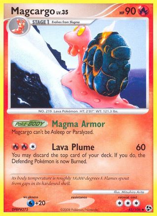 Magcargo (45/106) [Great Encounters] Reverse Holofoil - Uncommon