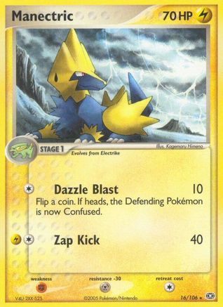 Manectric (16/106) [Emerald] Reverse Holofoil - Rare