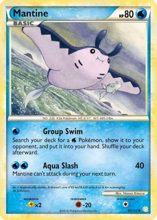 Mantine (045/123) [HeartGold SoulSilver] Normal - Uncommon