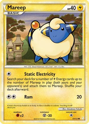Mareep (073/123) [HeartGold SoulSilver] Normal - Common