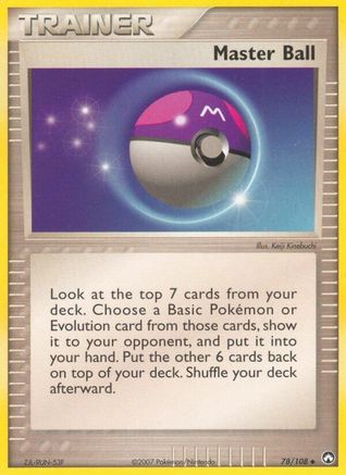 Master Ball (078/108) [Power Keepers] Normal - Uncommon