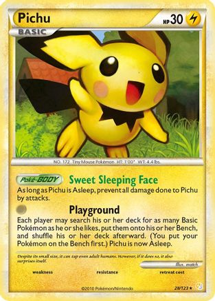 Pichu (028/123) [HeartGold SoulSilver] Normal - Rare
