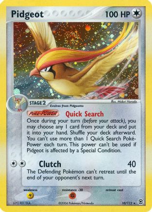 Pidgeot (010/112) [FireRed & LeafGreen] Holofoil - Holo Rare