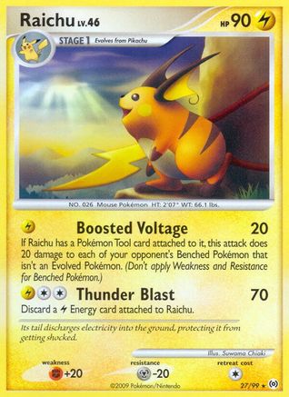 Raichu (027/99) [Arceus] Reverse Holofoil - Rare