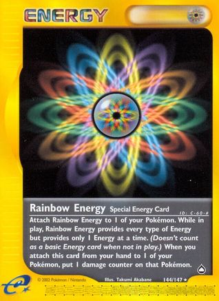 Rainbow Energy (144/147) [Aquapolis] Normal - Rare