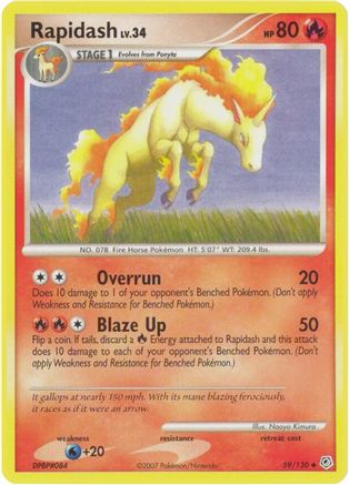 Rapidash (59/130) [Diamond and Pearl] Normal - Uncommon