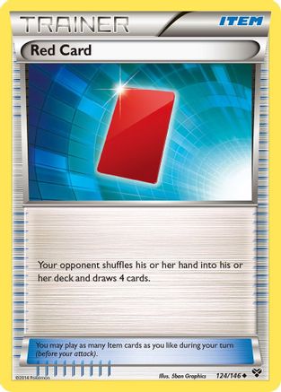 Red Card (124/146) [XY Base Set] Normal - Uncommon