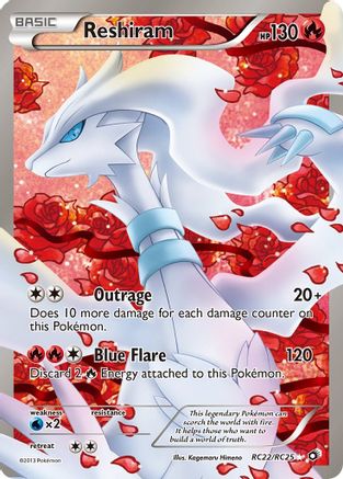 Reshiram (Full Art) (RC22/113) [Legendary Treasures Radiant Collection] Holofoil - Ultra Rare