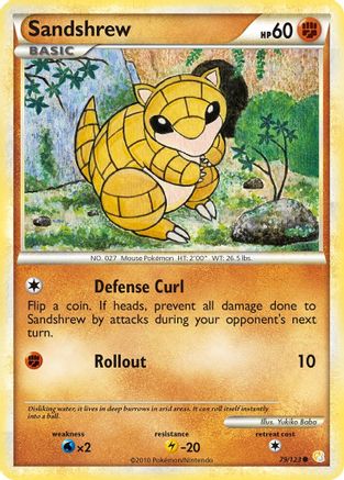 Sandshrew (079/123) [HeartGold SoulSilver] Normal - Common