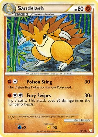 Sandslash (029/123) [HeartGold SoulSilver] Normal - Rare