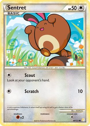 Sentret (080/123) [HeartGold SoulSilver] Normal - Common