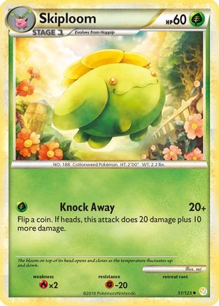 Skiploom (051/123) [HeartGold SoulSilver] Normal - Uncommon