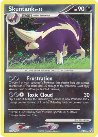 Skuntank (15/130) [Diamond and Pearl] Reverse Holofoil - Holo Rare