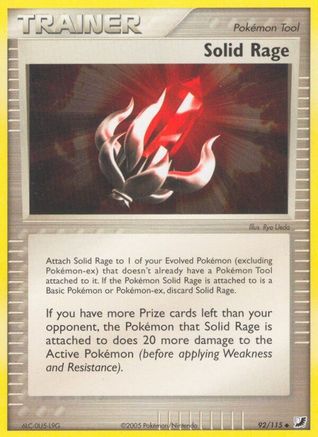 Solid Rage (92/115) [Unseen Forces] Reverse Holofoil - Uncommon