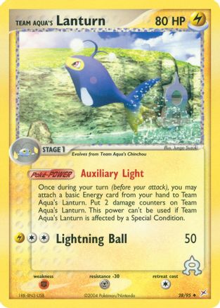 Team Aqua's Lanturn (28/95) [Team Magma vs Team Aqua] Reverse Holofoil - Uncommon