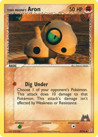 Team Magma's Aron (59/95) [Team Magma vs Team Aqua] Reverse Holofoil - Common