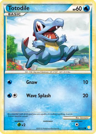 Totodile (086/123) [HeartGold SoulSilver] Normal - Common