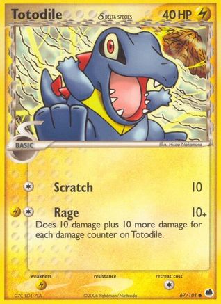 Totodile (Delta Species) (067/101) [Dragon Frontiers] Normal - Common