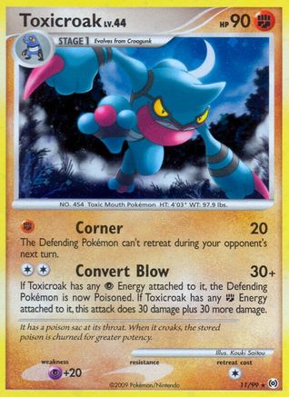 Toxicroak (011/99) [Arceus] Reverse Holofoil - Holo Rare