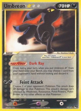 Umbreon Star (17/17) [POP Series 5] Normal - Ultra Rare