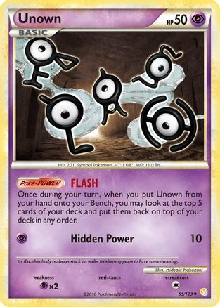 Unown (055/123) [HeartGold SoulSilver] Normal - Uncommon